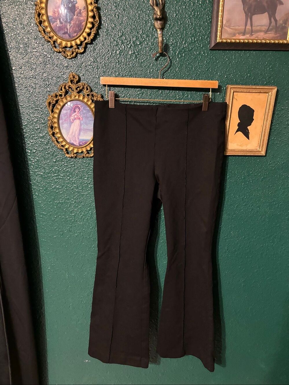 Banana Republic Black Pull On Pants Slacks Sz Large